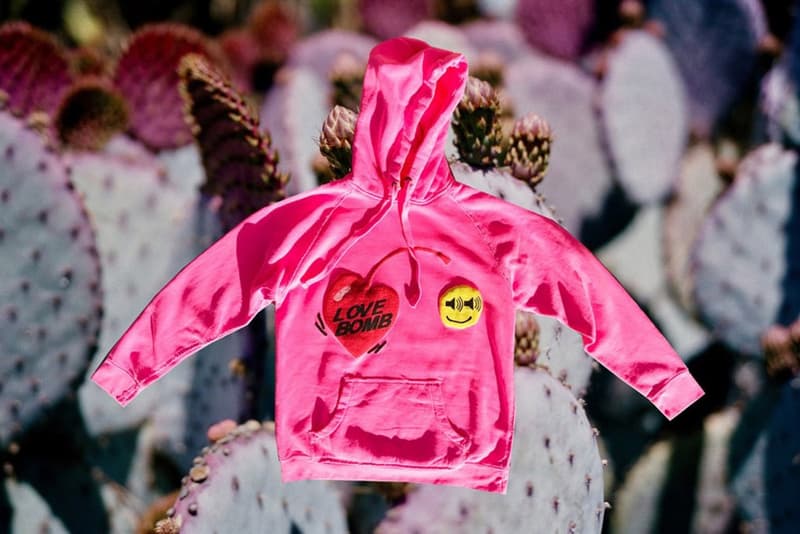 Cactus Plant Flea Market によるオーバーサイズでゆったりとした “Love Bomb” フーディが登場 カクタス プラント フリー マーケット ラブ ボム パーカ 愛の爆弾 爆弾 ラブ爆弾 蛍光 ピンク ショッキングピンク 絵文字 ハート ハイプビースト hypebeast n. e. r. d. NERD 記念 リリース アルバム 7年ぶり NIGO® kanye pharrell