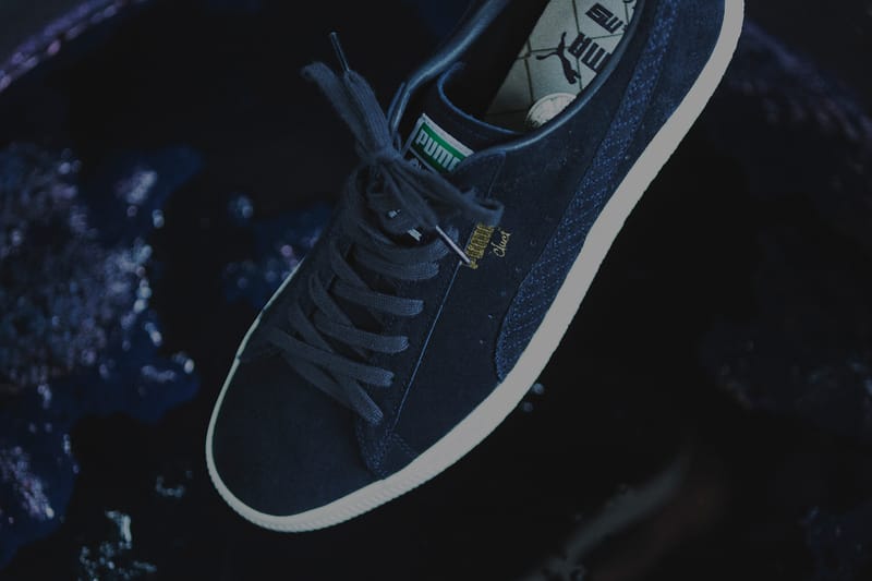 CLUCT x PUMA x mita sneakers より天然インディゴを採用した特別仕様の CLYDE が登場