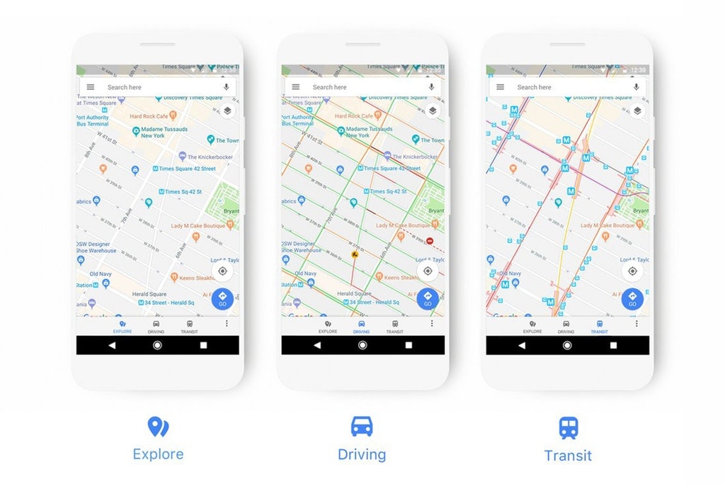Google マップがよりユーザー目線でデザインをわかりやすく変更 グーグル グーグルマップ 地図 マップ google maps デザイン 変更 見やすく わかりやすく 電車 車 検索 ハイプビースト hypebeast