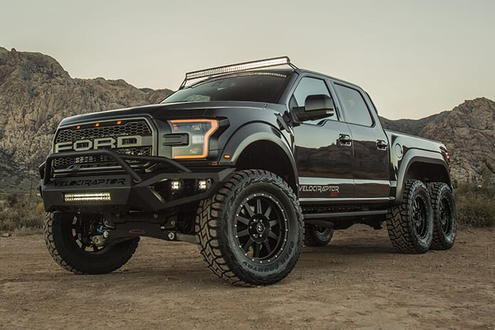 全米屈指の改造屋 Hennessey が超ド級の6輪ピックアップ VelociRaptor® 6X6 を発表
