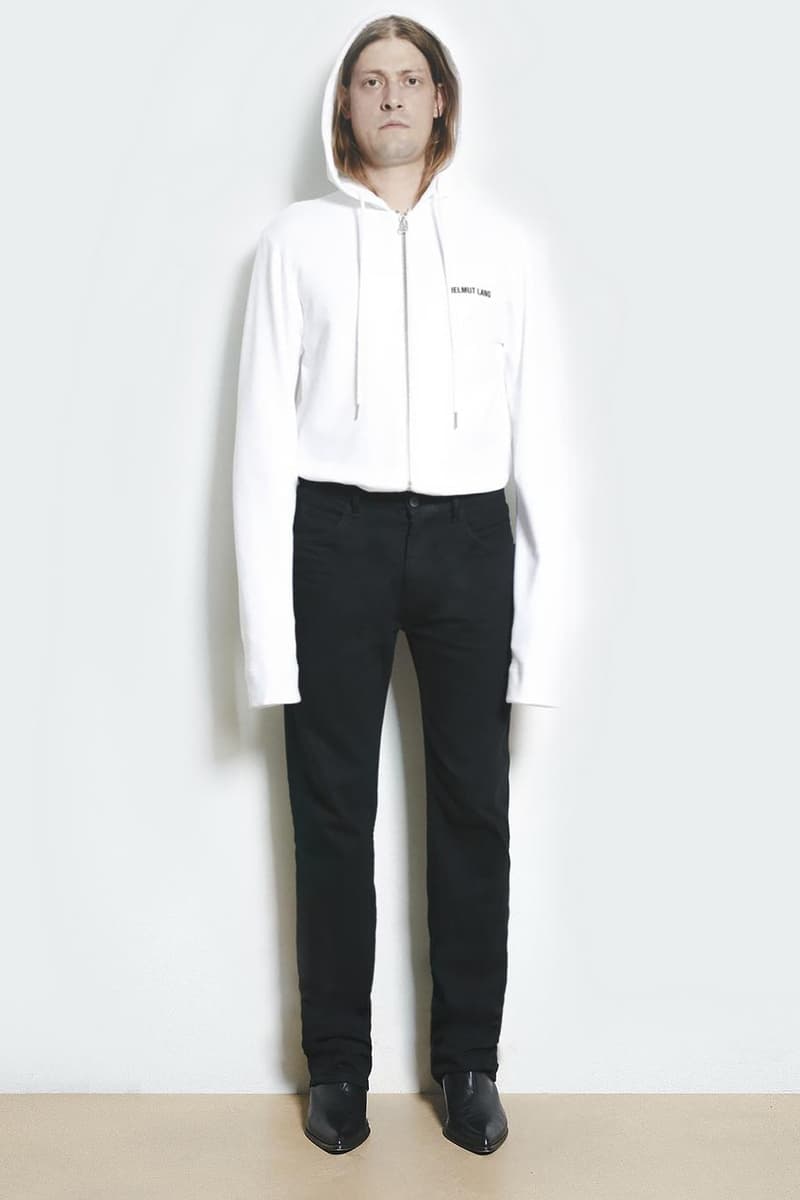 モードブームの再起をかけた Helmut Lang による 2018年リゾートコレクションが到着 苦渋を味わったランウェイからわずか3ヶ月で、モードとストリートの融合は成功となったのか？ フーディ ジップパーカ レザージャケット トレンチコート デニムパンツ