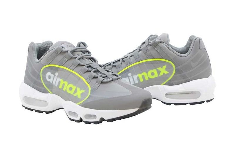 ツートーンの大きな “AirMax” ロゴが特徴の Nike Air Max 95 がリリース エアマックス ナイキ aimax ロゴ グレー