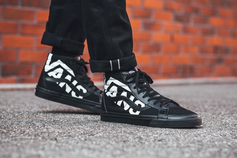 Vans 2017年秋冬コレクションより特大ロゴをあしらったフットウェアが登場 購買意欲を刺激するニュアンスたっぷりなSk8-HiとOld Skoolがラインアップ ブラック ホワイト モノトーン