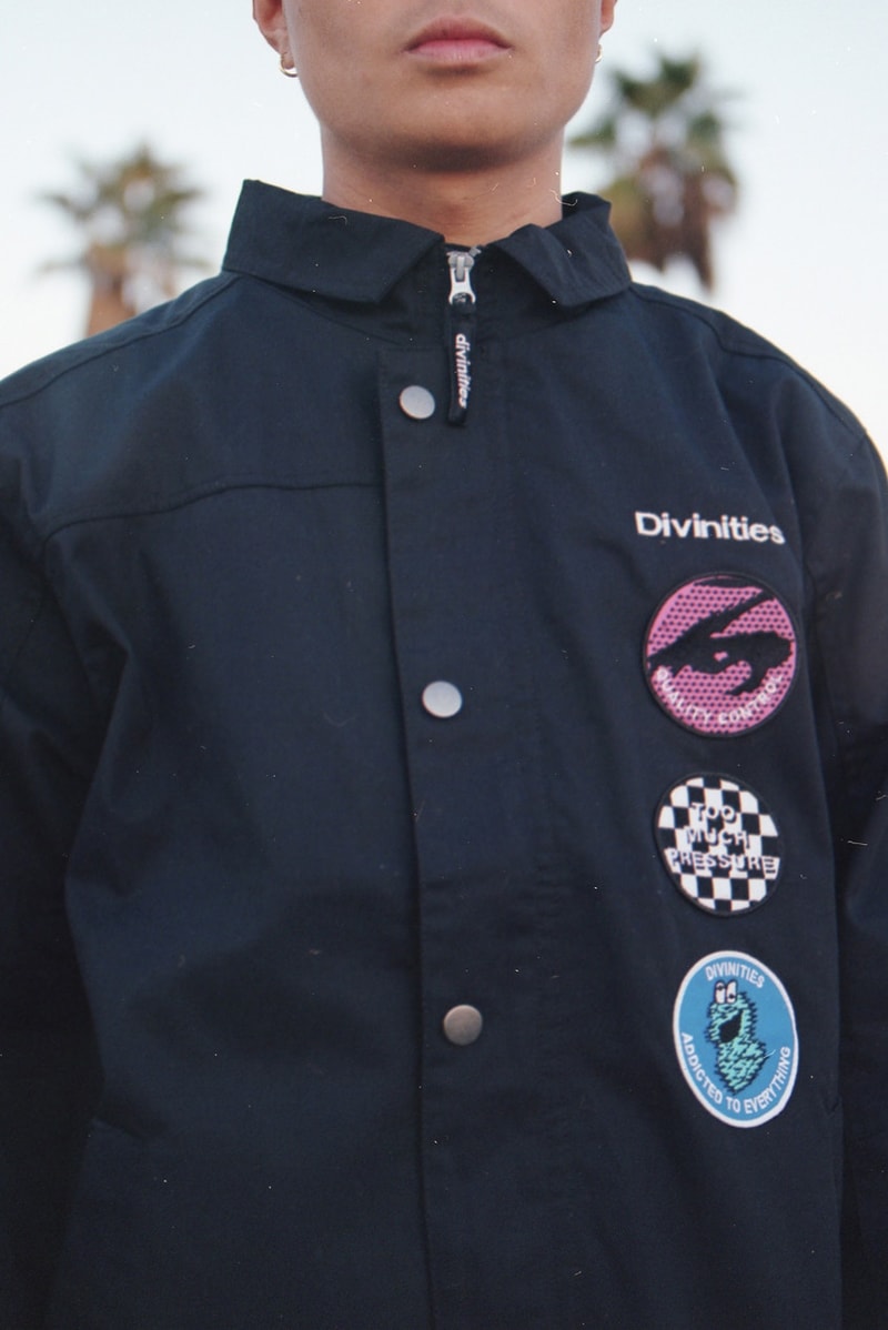 遊び心のあるサンプリングが購買意欲を駆り立てる DIVINITIES 2017年秋冬コレクション アニメや映画をヒントにしたコレクションの中でもマチルダのフォトTは是が非でも欲しい一枚  コーチジャケット S/S Tシャツ ベースボールキャップ スケートボード
