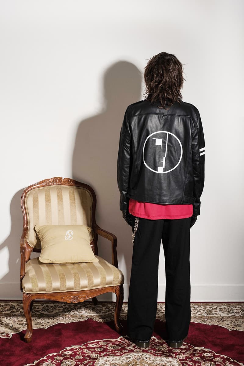 風変わりな80年代ロックスタイルを体現したミッドナイトスタジオ2017年秋冬コレクション 英国パンクバンドをモチーフに〈GUESS〉、〈Hawkers.Co〉とのコラボピースも織り交ぜたルックブック デニムセットアップ ユーティリティポケットベスト サングラス トラックスーツ