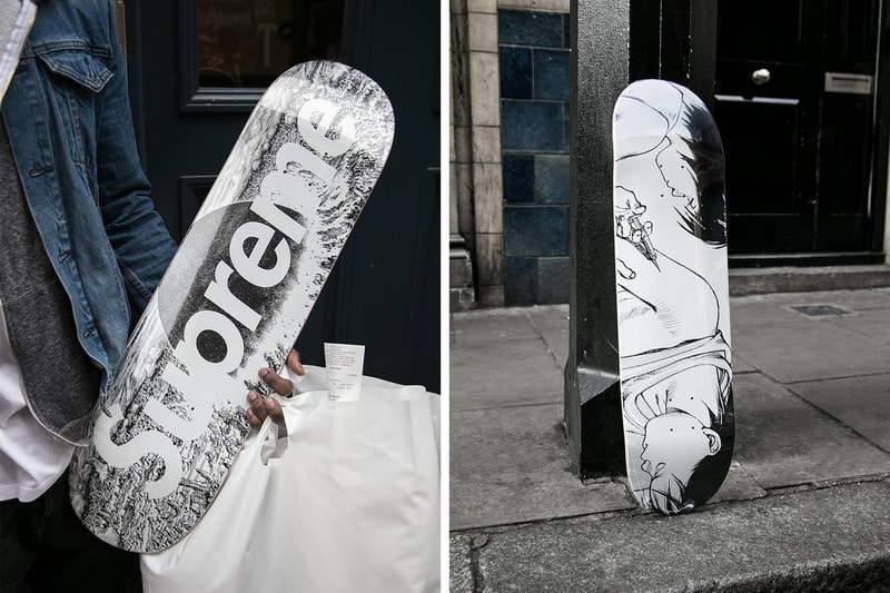 Supreme x『AKIRA』のロンドンローンチの様子をスナップ形式でレポート ネオ東京に染まったイングランドの首都……名物“Supremeおじさん”は何を買った？ アキラ シュプリーム  M-51（モッズコート）をはじめ アウター ジップアップブルゾン ジャンプスーツ フーディ S/S & L/S Tシャツ キャップ
