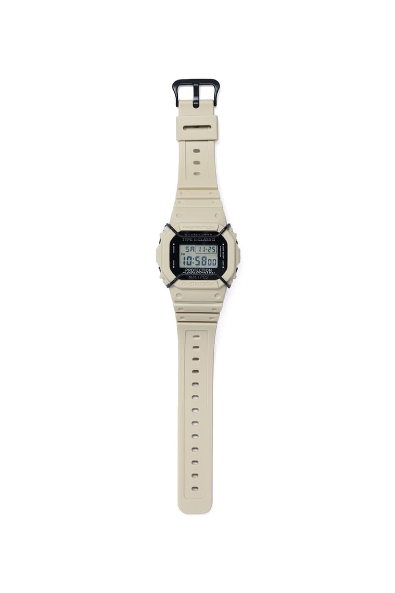 N.HOOLYWOOD x G-SHOCK より山岳部隊からインスパイアされた新作 DW-5600NH が登場 定番オールブラックではなく、季節感たっぷりのホワイトベージュが気分
