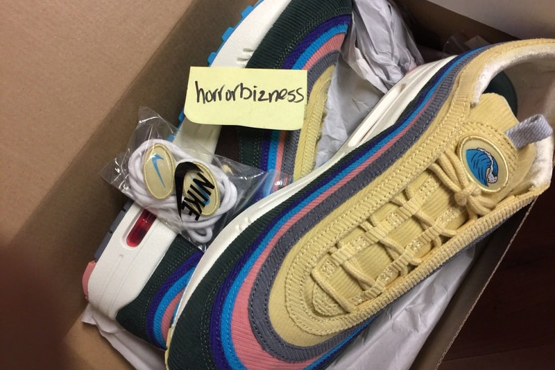 ショーン・ワザーズプーンの Air Max 97 が世界先行販売より先に『eBay』に出品されてしまう フライングということもあり、『eBay』での販売価格はまさに天文学的…… エアマックス 97 スニーカー  Round Two hurugi