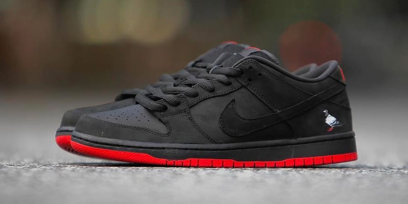 nike dunk pigeon black