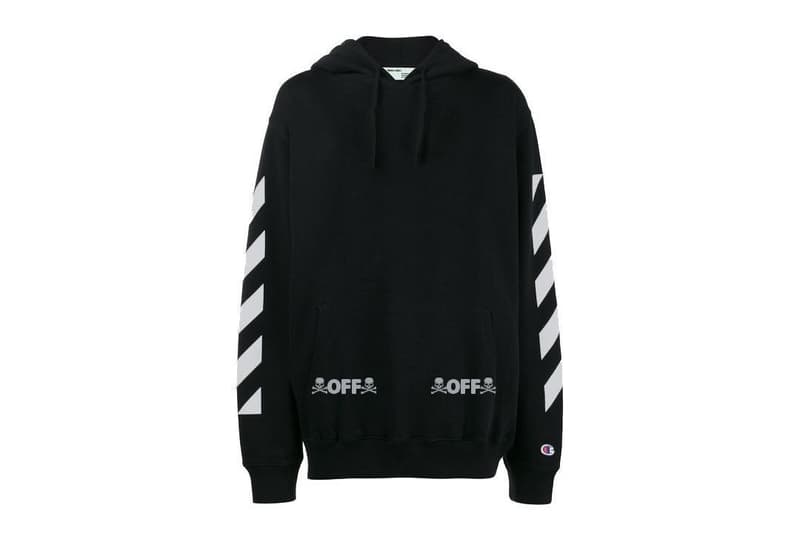 Off-White™️ x Champion x MASTERMIND WORLD という豪華コラボの噂が浮上 ヴァージルが本間正章のシグネチャーであるクロスボーンスカル入りのフーディを着用 オフホワイト チャンピオン マスターマインド HYPEBEAST ハイプビースト