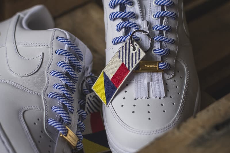 Nike x SneakersBR がそれぞれの記念の年を祝しスペシャルな Air Force 1 Low セットを製作 ナイキ スニーカーズ ブラジル AF1 ホワイト セット シューレース ジッパー デュブレ