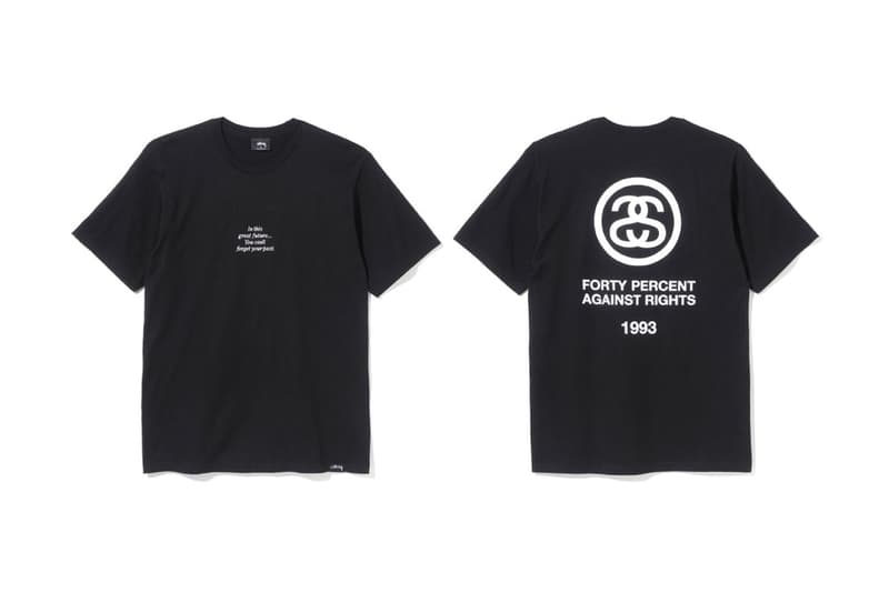 STÜSSY x FPAR® の強力タッグによる共同製作カプセルコレクションが登場 ステューシー  フォーティー パーセント アゲインスト ライツ