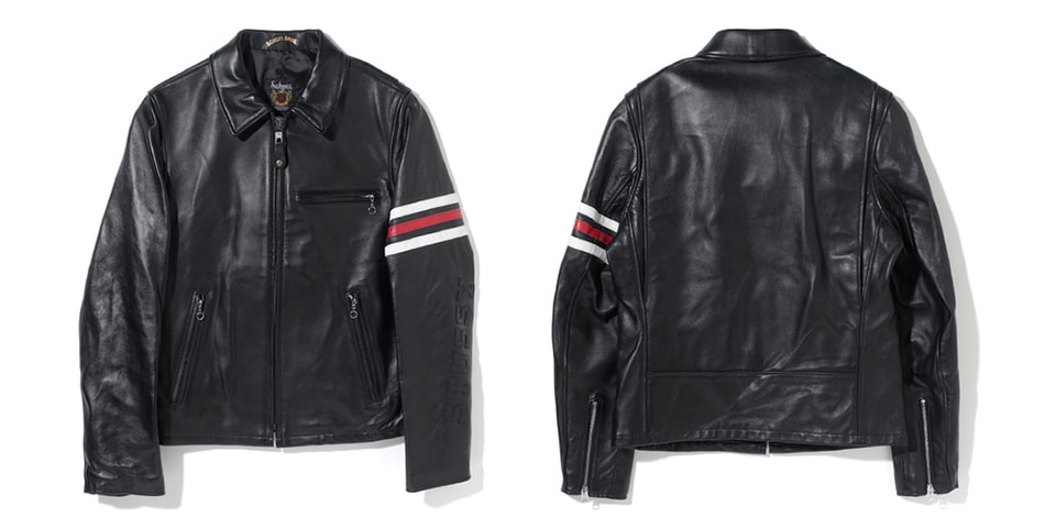 STÜSSY x Schott NYC のオールドアーカイブをサンプルとしたレザー 