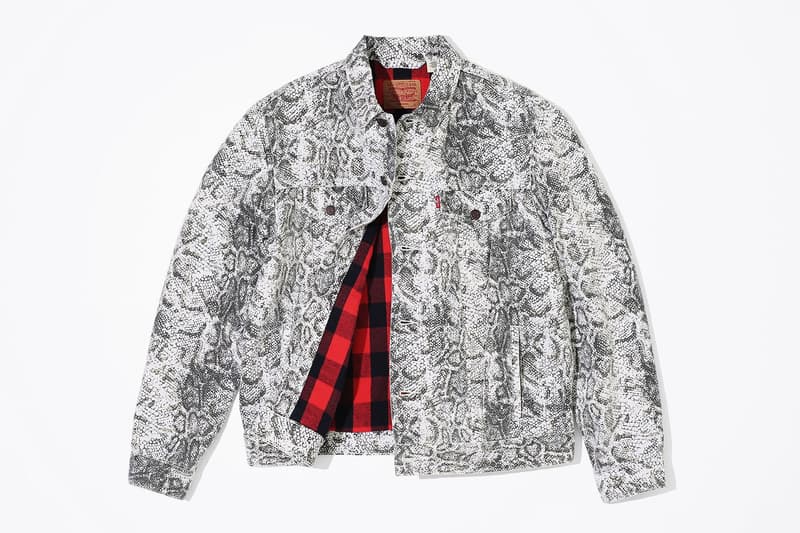 Supreme x Levi’s® 2017 秋冬コレクションの全貌が明らかに シュプリーム リーバイス 固い絆で結ばれる伝統のコラボレーションからスネークスキンをキーデザインとしたデニムピース2型が登場