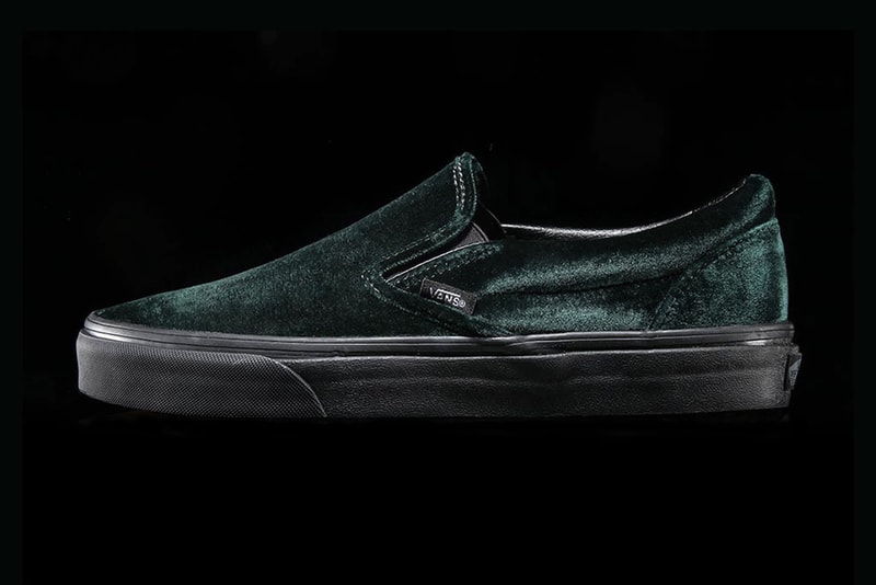Vans 2017年秋冬コレクションよりラグジュアリーな雰囲気を宿した Classic Slip-On の新色が誕生 毛足の短いベルベット素材が冬スタイルを一層エレガンスに魅せてくれるはず ヴァンズ HYPEBEAST ハイプビースト スニーカー