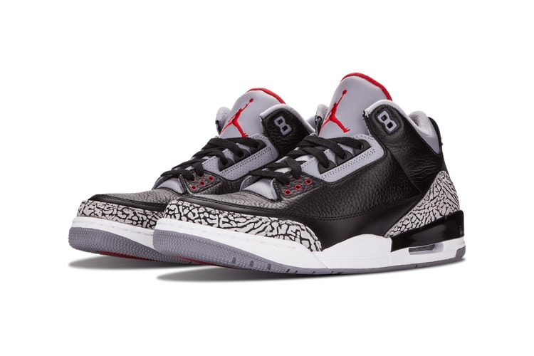 7年ぶりの復刻が噂される Air Jordan 3 “Black Cement” モデルのビジュアルが登場