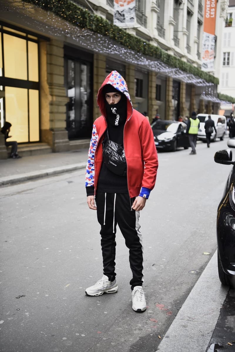 BAPE STORE® PARIS のオープンに駆けつけた熱狂的ファンたちをストリートスナップ 花の都でトリコロールのBAPE CAMOを纏ったヘッズたちのスタイルをチェックせよ パリ A BATHING APE ベイプ エイプ カモ ベビーマイロ HYPEBEAST ハイプビースト