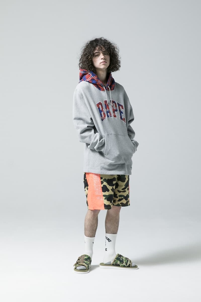 BAPE®︎ よりグラフィカルなシグネチャーモチーフに焦点を当てた2018年春夏ルックブックが到着 豊富な色合い、アイコニックな模様、選りすぐりの素材と三拍子揃った最新コレクションをチェック APE HEAD シャークモチーフ ベイプ HYPEBEAST ハイプビースト