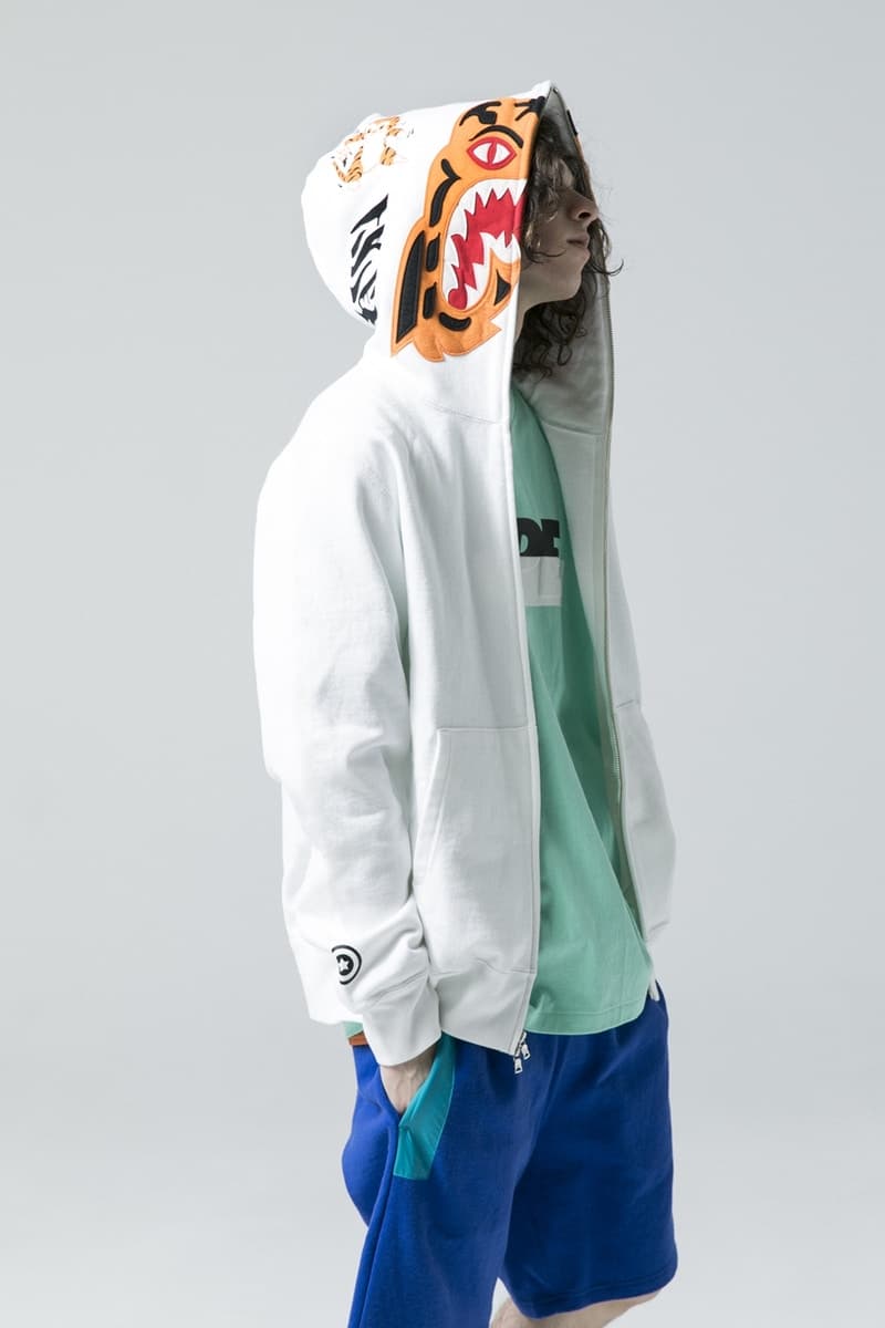 BAPE®︎ よりグラフィカルなシグネチャーモチーフに焦点を当てた2018年春夏ルックブックが到着 豊富な色合い、アイコニックな模様、選りすぐりの素材と三拍子揃った最新コレクションをチェック APE HEAD シャークモチーフ ベイプ HYPEBEAST ハイプビースト