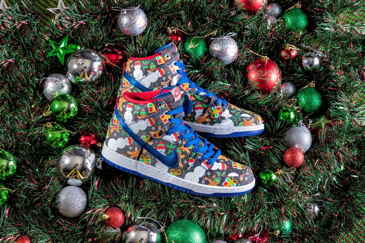 Nike SB x Concepts よりクリスマスに向けた Dunk Pro High “Ugly Sweater” モデルが登場