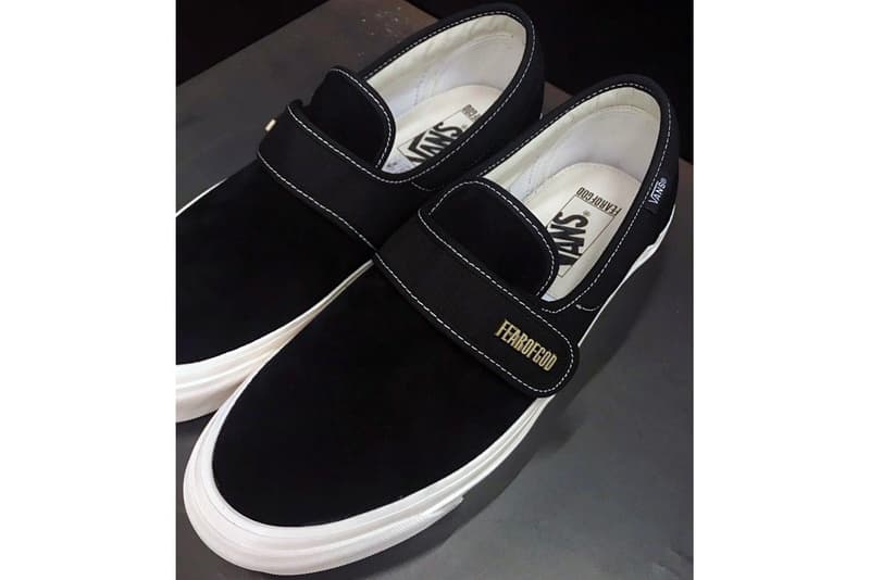 ジェリー・ロレンゾが Fear of God x Vans Slip-On Style 147 のブラックモデルを公開 一部では50足限定との噂もあるが、真相はいかに フィア オブ ゴッド ヴァンズ コラボレーション スニーカー スリッポン 発売日 取扱 リリース ドロップ HYPEBEAST ハイプビースト