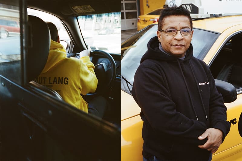 Helmut Lang より NY のイエローキャブをテーマとした “Taxi Project” カプセルコレクションが登場 ヘルムート ラング タクシー キャブ イエロー 黄色 ニューヨーク フーディ ロングスリーブ Tシャツ 運転手 ドライバー Iain R. Webb イアン ウェブ ハイプビースト hypebeast