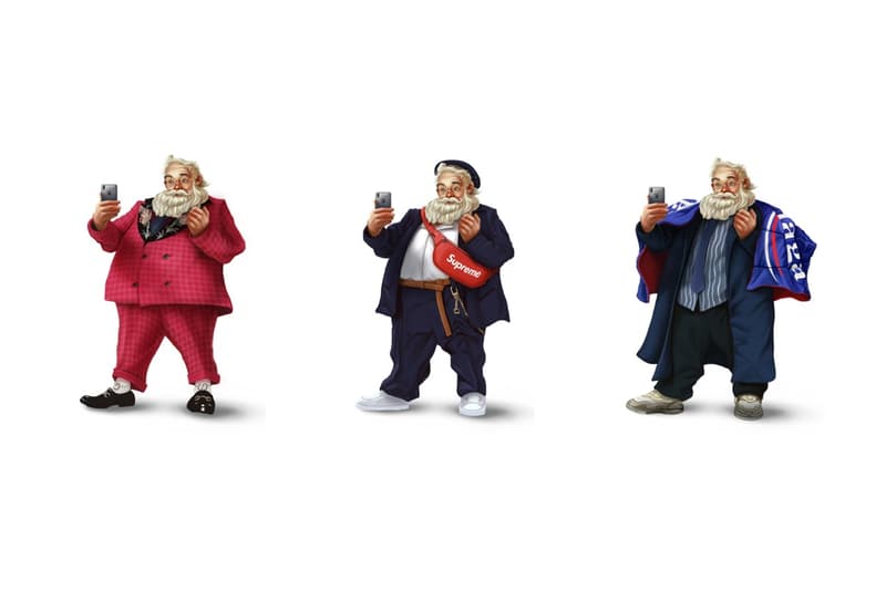 一流ブランドを身に纏い自撮りをするサンタクロースのイラストをチェック 「太った方にもっとファッションを楽しんでほしい」という背景で制作された斬新なアプローチ方法 Supreme シュプリーム Louis Vuitton ルイ・ヴィトン Gucci グッチ Raf Simons ラフ・シモンズ Balenciaga バレンシアガ Calvin Klein カルバン クライン Vetements ヴェトモン HYPEBEAST ハイプビースト