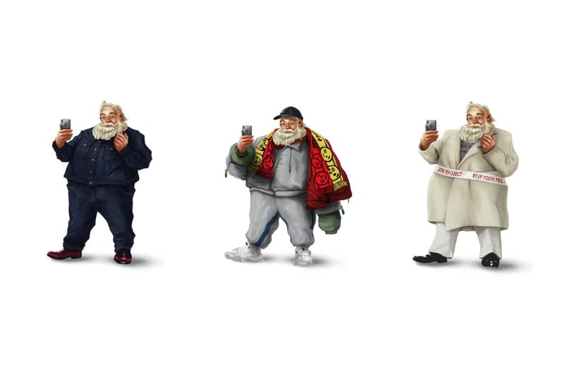 一流ブランドを身に纏い自撮りをするサンタクロースのイラストをチェック 「太った方にもっとファッションを楽しんでほしい」という背景で制作された斬新なアプローチ方法 Supreme シュプリーム Louis Vuitton ルイ・ヴィトン Gucci グッチ Raf Simons ラフ・シモンズ Balenciaga バレンシアガ Calvin Klein カルバン クライン Vetements ヴェトモン HYPEBEAST ハイプビースト