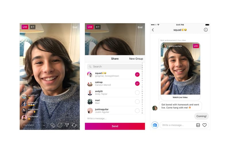 インスタグラムがライブ配信をdmで特定の友達とシェアできる新機能をローンチ Hypebeast Jp