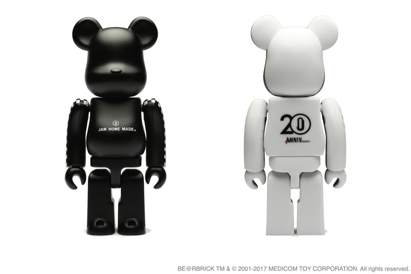 JAM HOME MADE より BE@RBRICK とコラボした20周年記念のフェザーネックレスが登場