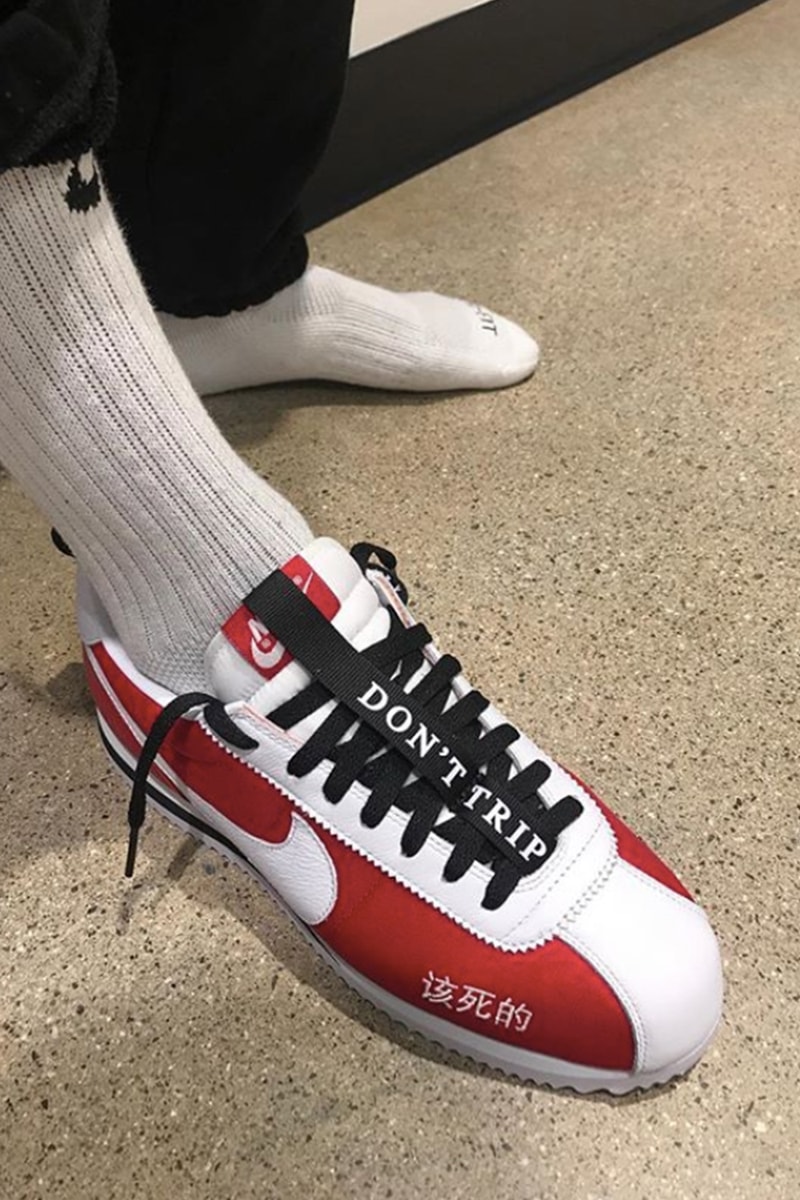 ケンドリック・ラマー 本人が ナイキ との コラボフットウェア と思われる1足を公開  Kendrick Lamar 本人が Instagram にて Nike とのコラボ Cortez と思われる1足を公開