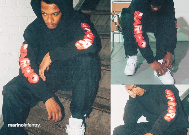 A$AP Ant が手がける Marino Infantry よりグラフィックを大胆に配した新作フーディが登場 ストリート感たっぷりのあるヘビーオンスフーディは完売必至なのでお早めに A$AP Rocky Converse A$AP Nast A$AP Mob マリノインファントリー エイサップ・ロッキー コンバース エイサップ・ナスト エイサップ・モブ エイサップ・アント Playboi Carti プレイボーイ・カルティ Lil Uzi Vert リル・ウージ・ヴァート Squad