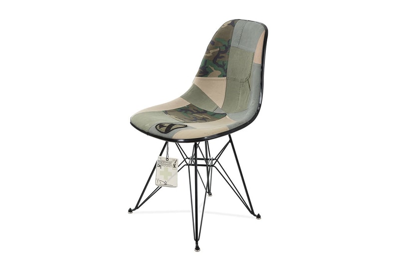 Modernica のアイコニックな椅子が DRx Romanelli 仕様になって登場 ヴィンテージのミリタリー生地をパッチワークしたリミテッドエディション HYPEBEAST ハイプビースト