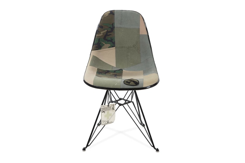 Modernica のアイコニックな椅子が DRx Romanelli 仕様になって登場 ヴィンテージのミリタリー生地をパッチワークしたリミテッドエディション HYPEBEAST ハイプビースト