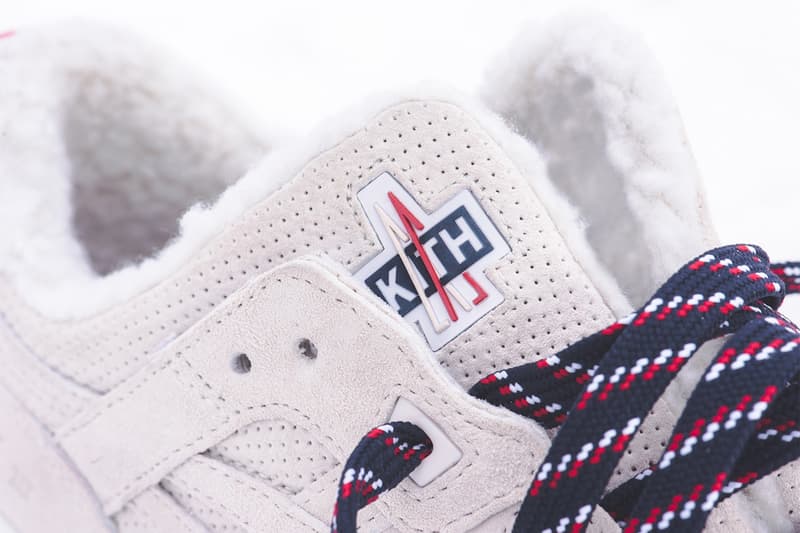 温かなシェルパフリースをインナーに採用した KITH x Moncler x ASICS による GEL-Lyte III がリリース キス  モンクレール  アシックス ゲル ライト スリー 3 フリース 冬 スニーカー ふかふか ハイプ ビースト hype beast レッド ネイビー ベージュ