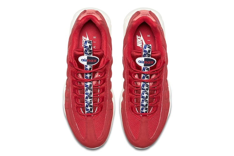 シュータンにストラップが施された Nike Air Max 95 が新たな3色で登場 ナイキ エア マックス ハイプビースト ブラック ホワイト レッド プルタブ airmax