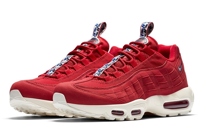 シュータンにストラップが施された Nike Air Max 95 が新たな3色で登場 ナイキ エア マックス ハイプビースト ブラック ホワイト レッド プルタブ airmax