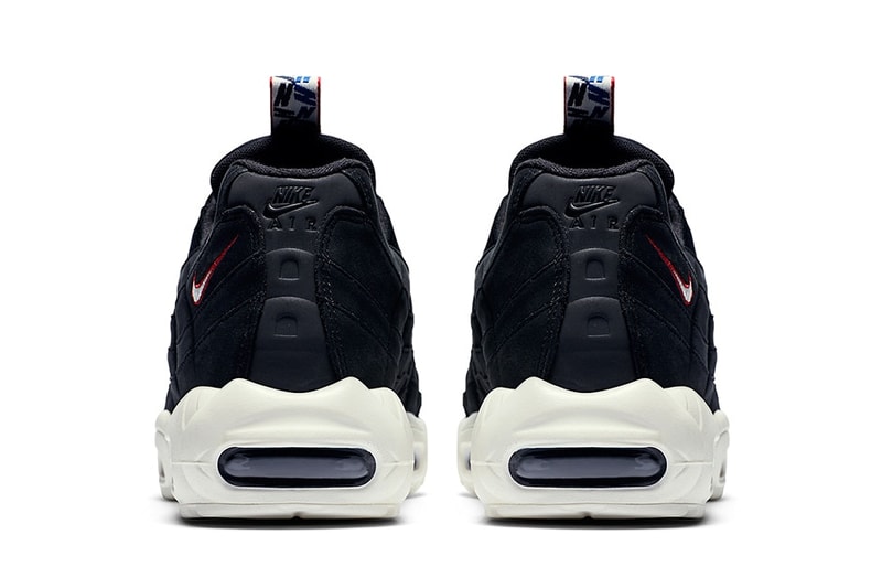 シュータンにストラップが施された Nike Air Max 95 が新たな3色で登場 ナイキ エア マックス ハイプビースト ブラック ホワイト レッド プルタブ airmax