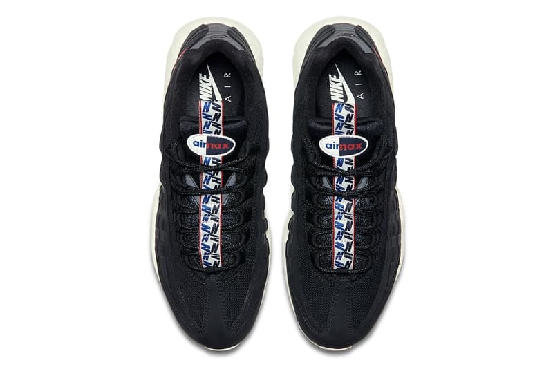 シュータンにストラップが施された Nike Air Max 95 が新たな3色で登場 ナイキ エア マックス ハイプビースト ブラック ホワイト レッド プルタブ airmax