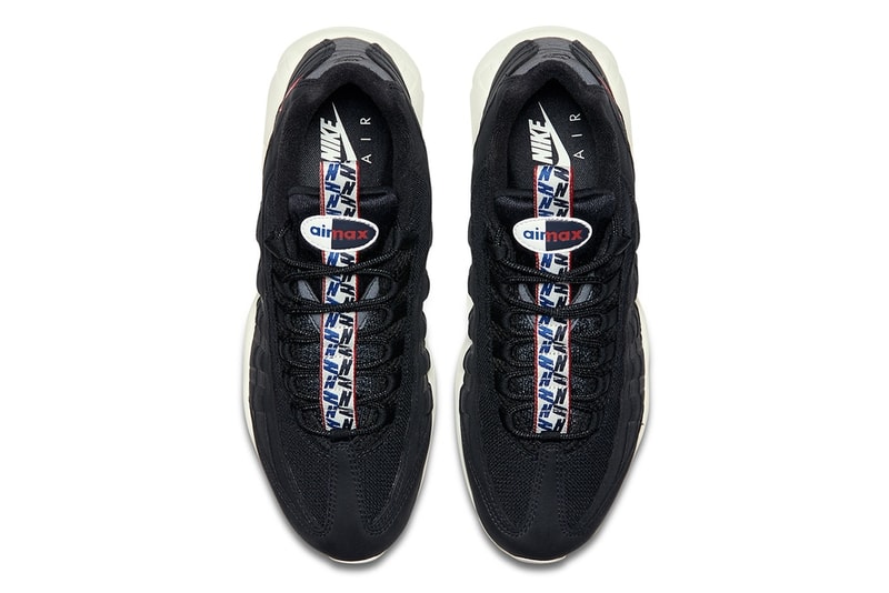 シュータンにストラップが施された Nike Air Max 95 が新たな3色で登場 ナイキ エア マックス ハイプビースト ブラック ホワイト レッド プルタブ airmax