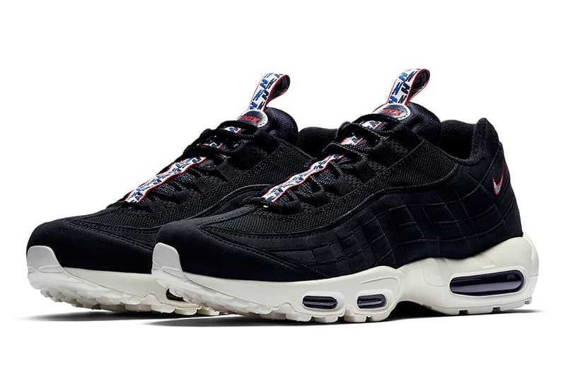 シュータンにストラップが施された Nike Air Max 95 が新たな3色で登場 ナイキ エア マックス ハイプビースト ブラック ホワイト レッド プルタブ airmax