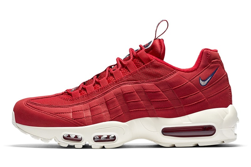 シュータンにストラップが施された Nike Air Max 95 が新たな3色で登場 ナイキ エア マックス ハイプビースト ブラック ホワイト レッド プルタブ airmax