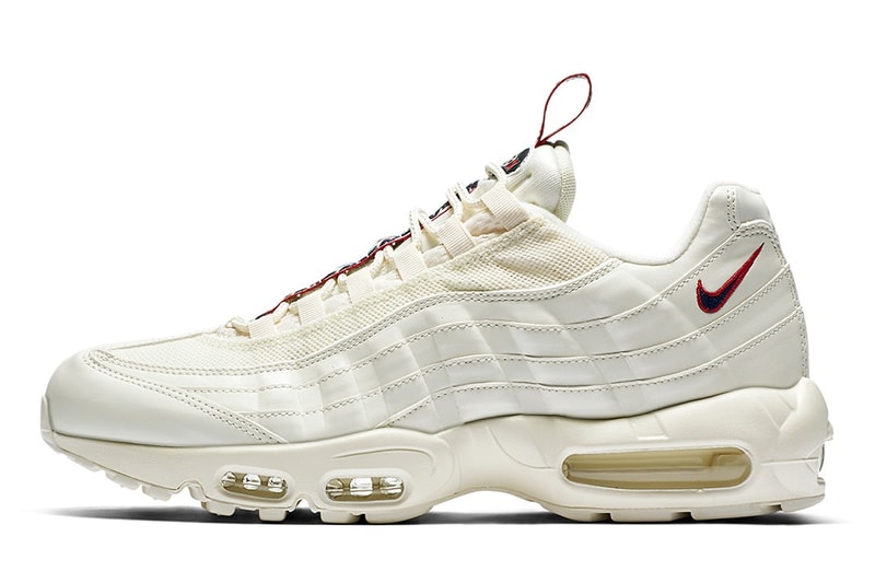 シュータンにストラップが施された Nike Air Max 95 が新たな3色で登場 ナイキ エア マックス ハイプビースト ブラック ホワイト レッド プルタブ airmax
