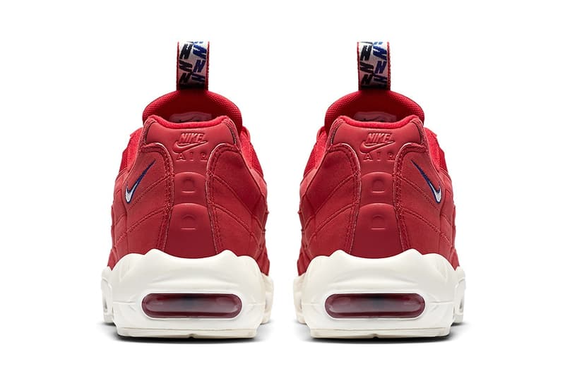 シュータンにストラップが施された Nike Air Max 95 が新たな3色で登場 ナイキ エア マックス ハイプビースト ブラック ホワイト レッド プルタブ airmax