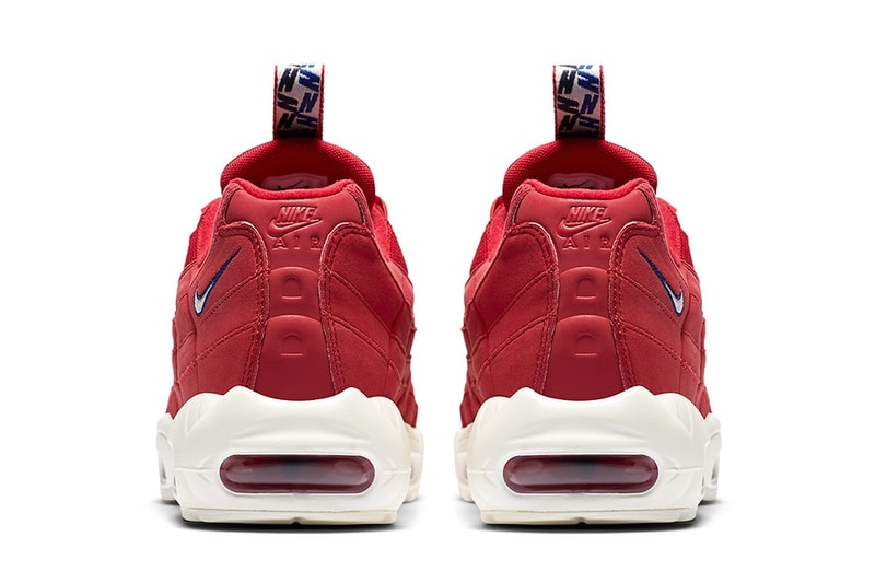 シュータンにストラップが施された Nike Air Max 95 が新たな3色で登場 ナイキ エア マックス ハイプビースト ブラック ホワイト レッド プルタブ airmax