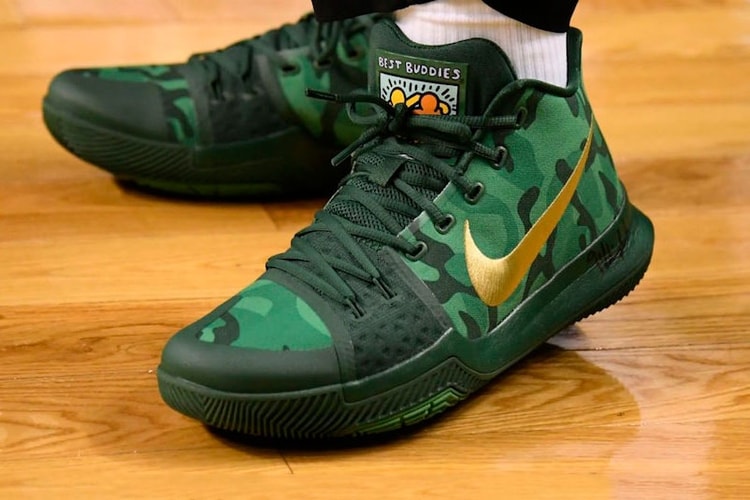 カイリー・アービングが自身のシグネチャー Nike Kyrie 3 から特別な意味を込めた “Green Camo” を披露
