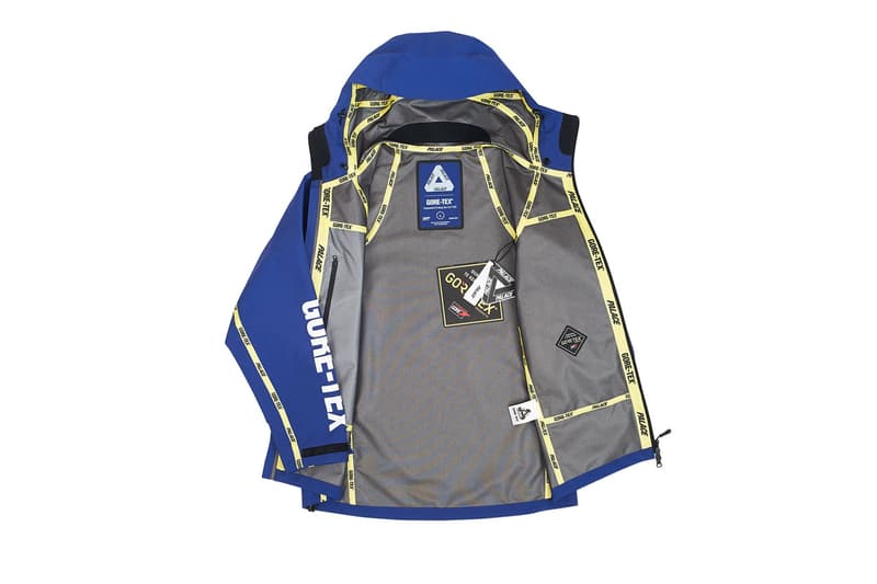 Palace より GORE-TEX®︎ を採用した色とりどりなマウンテンパーカが登場 両者のロゴを全面に押し出したイエローのシームテープでトレンド感をプラス