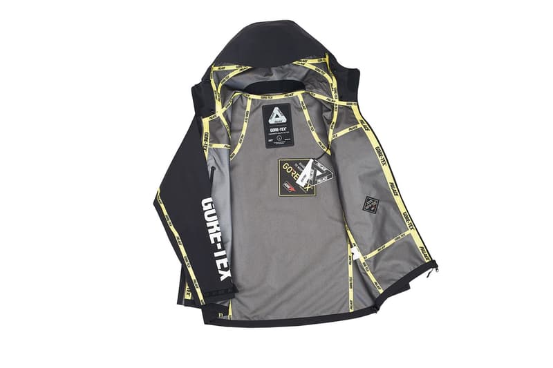 Palace より GORE-TEX®︎ を採用した色とりどりなマウンテンパーカが登場 両者のロゴを全面に押し出したイエローのシームテープでトレンド感をプラス