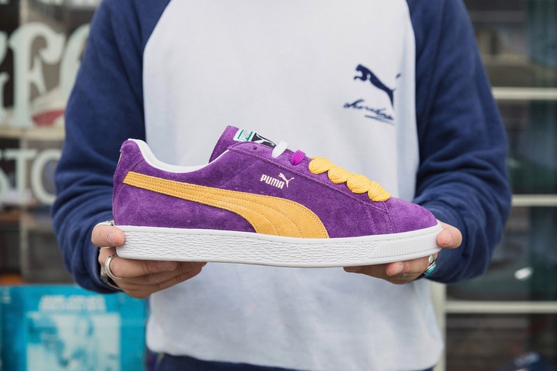 スニーカーヘッズに敬意を表す PUMA SUEDE “MIJ（Made in Japan）Collectors” 名作SUEDEの50周年記念プロジェクトの一環にパープル/イエローを纏ったヴィンテージの日本製復刻モデルが発売決定