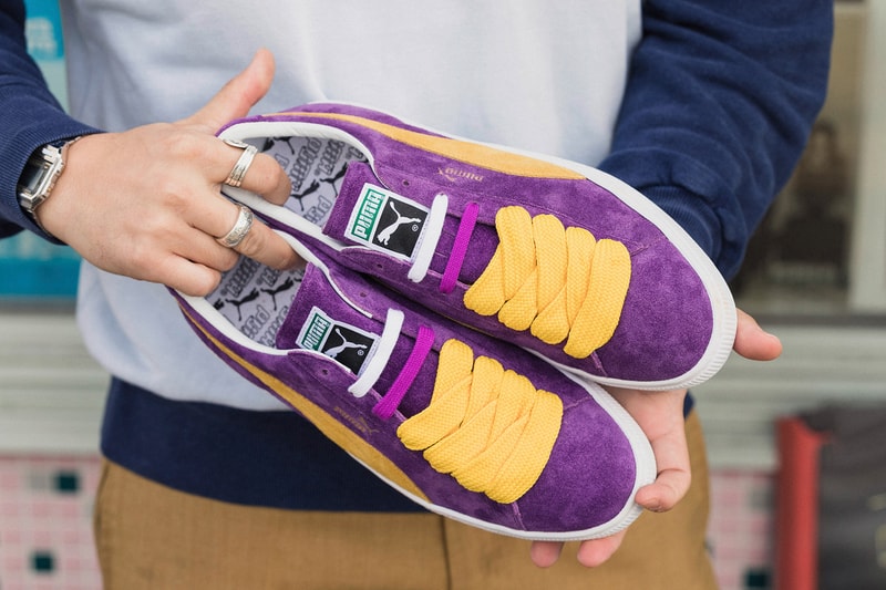 スニーカーヘッズに敬意を表す PUMA SUEDE “MIJ（Made in Japan）Collectors” 名作SUEDEの50周年記念プロジェクトの一環にパープル/イエローを纏ったヴィンテージの日本製復刻モデルが発売決定